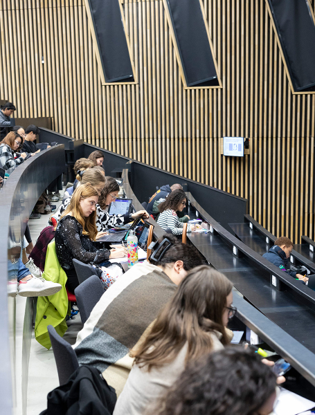 Élèves en amphithéâtre